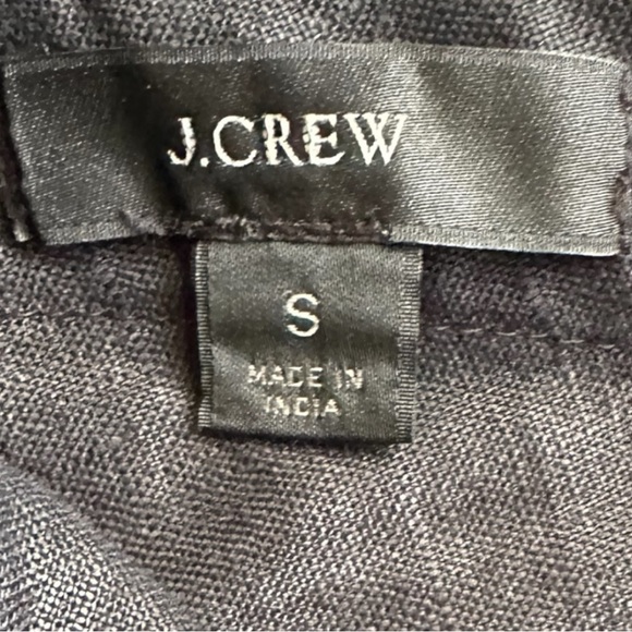 J Crew Women's Black Sleeveless Light Top Floral Embroidery Cottagecore Size S - Picture 6 of 6